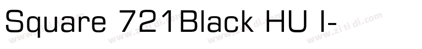 Square 721Black HU I字体转换